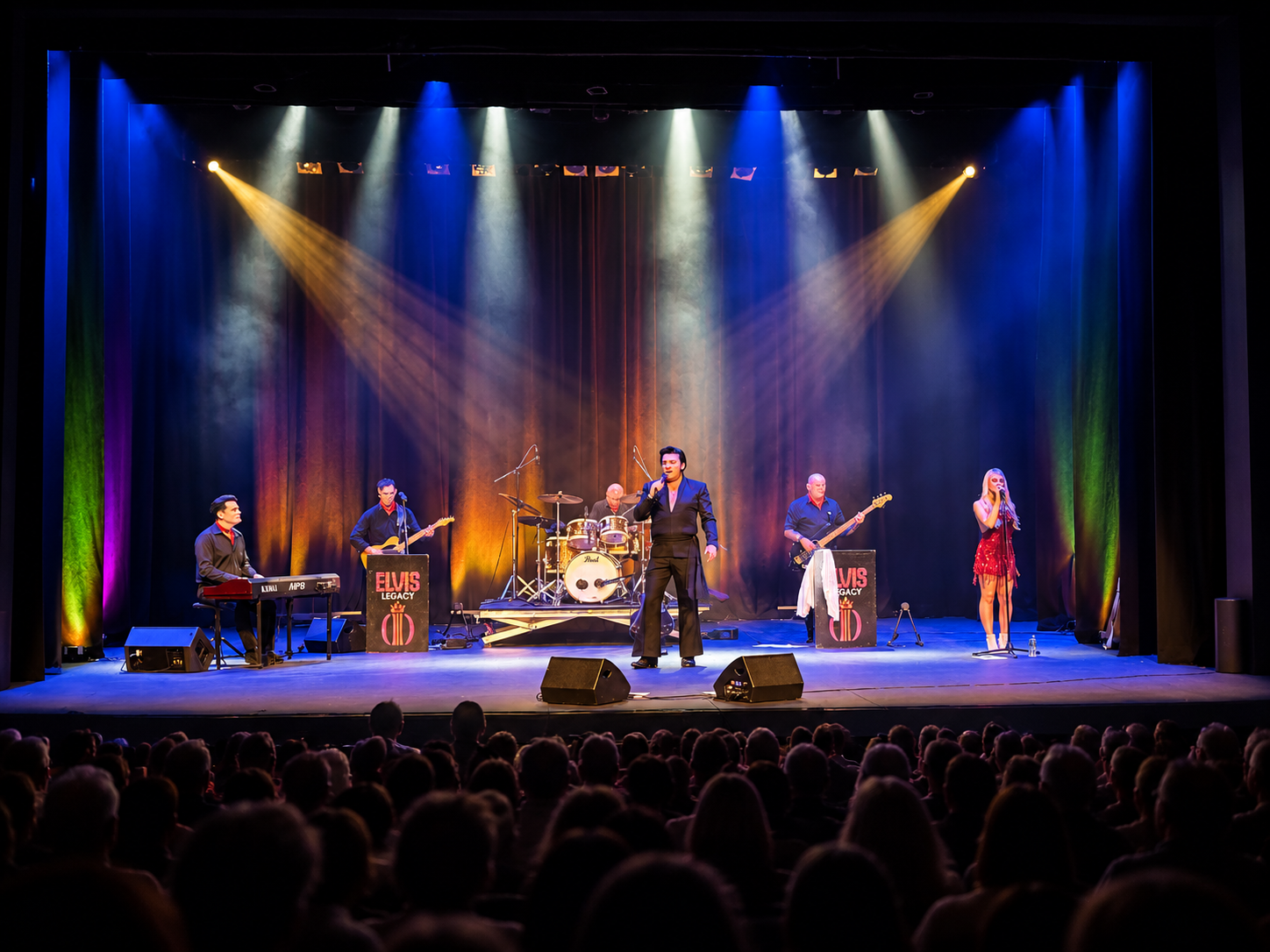 Live theatre production with sound and lighting by Backseat Events